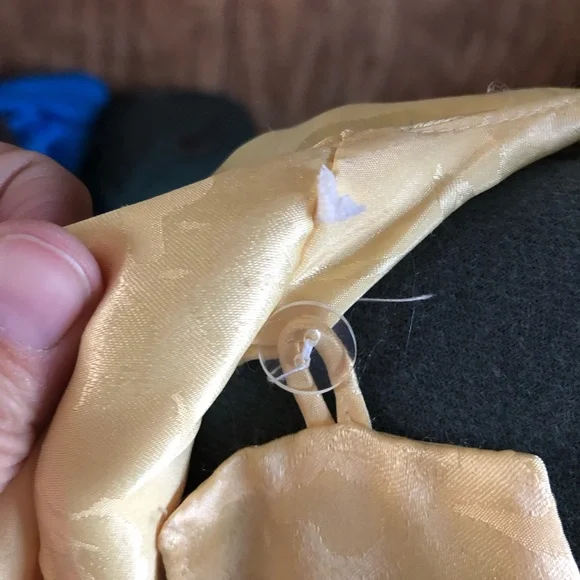 Elegant Yellow Floral Wrap-Style Women’s Dress - Picture 10 of 14